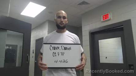 Mugshot of DANIEL CRAVER booked in Marion County, Alabama on April 4, 2026