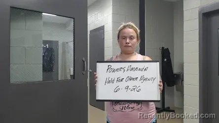 Mugshot of AMANDA POWERS booked in Marion County, Alabama on June 9, 2026