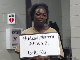 Mugshot of NAZONA B HUDSON booked in Marion County, Alabama on June 16, 2026