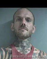 Mugshot of Justin Wade Brown booked in Marshall County, Alabama on July 31, 2026
