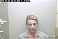 Mugshot of Brandy Chris Justice booked in Marshall County, Alabama on August 7, 2026