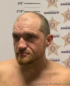 Mugshot of JUSTIN BLAKE MCWHORTER booked in Morgan County, Alabama on March 8, 2026