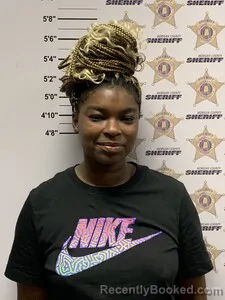Mugshot of QUINTERIA NYSHEA WATKINS booked in Morgan County, Alabama on June 27, 2026
