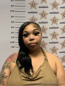Mugshot of Amber Shuntay Battle booked in Morgan County, Alabama on August 19, 2026