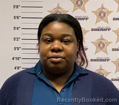 Mugshot of PASSION SERENITY BYNUM booked in Morgan County, Alabama on March 6, 2026