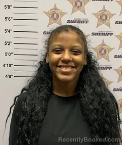 Mugshot of AKARI JUNAE CUNNINGHAM HARRIS booked in Morgan County, Alabama on March 6, 2026