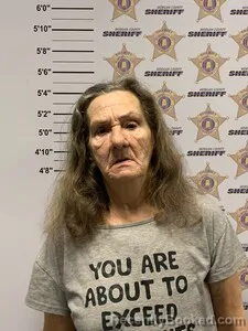 Mugshot of LUCY BERNICE JORDAN booked in Morgan County, Alabama on March 8, 2026