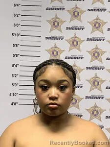 Mugshot of ANIYAH KAMOR TISDALE-HAMPTON booked in Morgan County, Alabama on June 28, 2026