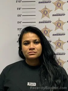 Mugshot of Karla Caceres Martinez booked in Morgan County, Alabama on August 18, 2026