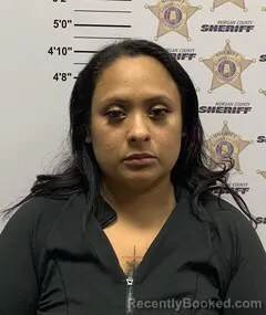 Mugshot of Yenipher Soriano Maldonado booked in Morgan County, Alabama on August 19, 2026