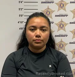 Mugshot of Xochitl Magdalena Carmona-Panchi booked in Morgan County, Alabama on August 19, 2026