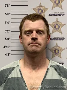 Mugshot of Ryan Joe Perkins booked in Morgan County, Alabama on September 8, 2026