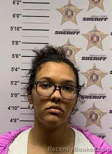 Mugshot of Asia Nichole Wesley booked in Morgan County, Alabama on September 12, 2026
