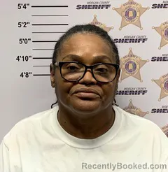Mugshot of Christine Stover Orr booked in Morgan County, Alabama on October 24, 2026