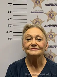 Mugshot of Kathy Marie Owens booked in Morgan County, Alabama on August 18, 2026