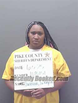Booking photo from Pike County, Alabama