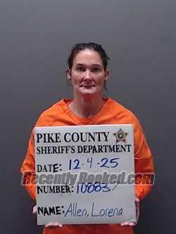 Booking photo from Pike County, Alabama