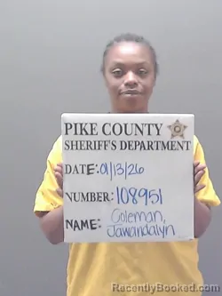 Booking photo from Pike County, Alabama