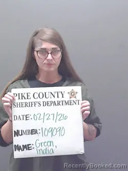 Mugshot of INDIA VIRGINIA GREEN