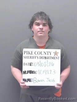 Mugshot of JACOB PARKER BOWEN