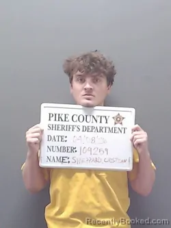 Mugshot of CHRISTIAN LEE SHEPPARD booked in Pike County, Alabama on April 8, 2026