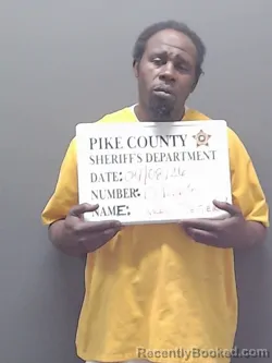 Mugshot of DEXTER DARNELL HARRIS booked in Pike County, Alabama on April 8, 2026