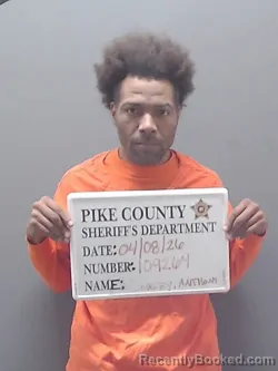 Mugshot of ANTHONY DORSEY booked in Pike County, Alabama on April 8, 2026