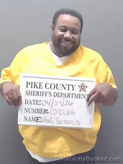 Mugshot of TARNORRIS SINCLAIR HALL booked in Pike County, Alabama on April 9, 2026