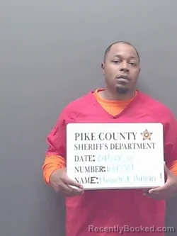 Mugshot of AUSTIN EVERSON RASHAD HOWARD booked in Pike County, Alabama on April 20, 2026