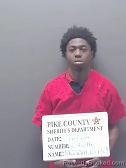 Mugshot of ERIK DAME'IR MCCLAIN booked in Pike County, Alabama on April 22, 2026