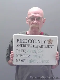 Mugshot of LANCE GAY LUKER booked in Pike County, Alabama on April 24, 2026