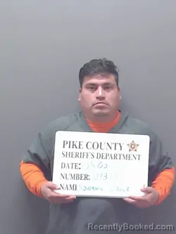 Mugshot of JOSUE LOPEZ SOLOGURE booked in Pike County, Alabama on May 3, 2026