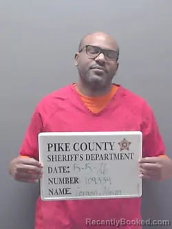 Mugshot of ADRIAN G VERNON booked in Pike County, Alabama on May 5, 2026