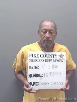 Mugshot of CLARENCE COOPER booked in Pike County, Alabama on May 6, 2026