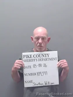 Mugshot of WILLIAM RYAN STROTHER booked in Pike County, Alabama on May 8, 2026