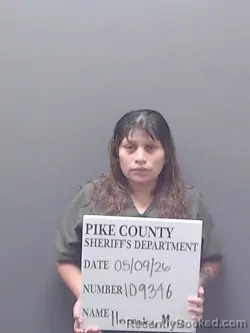 Mugshot of MARIA ISABEL HERNANDEZ booked in Pike County, Alabama on May 9, 2026