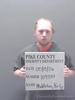 Mugshot of REILLY ALEXANDER MIDDLETON booked in Pike County, Alabama on May 13, 2026