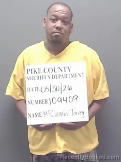 Mugshot of TORREY DEONDRA MCCLENDON booked in Pike County, Alabama on May 30, 2026