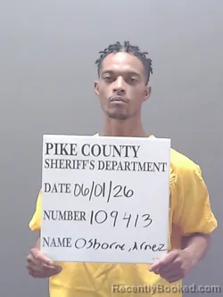 Mugshot of ARNEZ LADARION OSBORNE booked in Pike County, Alabama on June 1, 2026