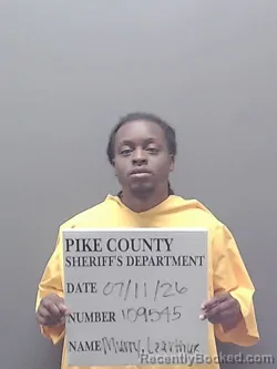 Mugshot of LEARTHUR DEON MURRAY booked in Pike County, Alabama on July 11, 2026