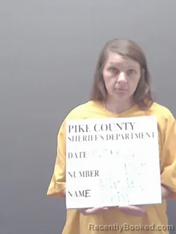 Mugshot of Erin Rhodes booked in Pike County, Alabama on October 5, 2026