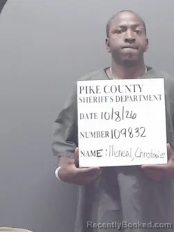 Mugshot of Christopher Mcneal booked in Pike County, Alabama on October 8, 2026
