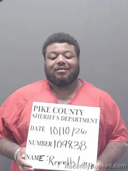 Mugshot of Larry Reynolds booked in Pike County, Alabama on October 10, 2026