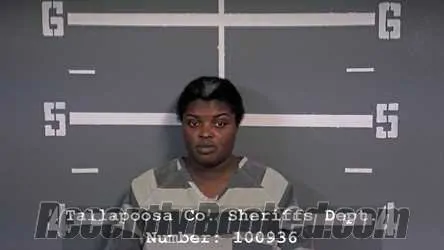 Booking photo from Tallapoosa County, Alabama