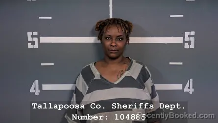 Mugshot of Shlonda Zachery booked in Tallapoosa County, Alabama on September 12, 2026