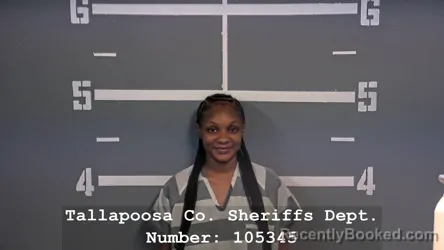 Mugshot of FAITH SHARNAY RUSH booked in Tallapoosa County, Alabama on July 5, 2026