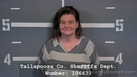 Mugshot of LEIGH MCFALL CANTRELL booked in Tallapoosa County, Alabama on May 11, 2026