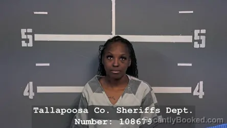 Mugshot of SHUNTAISIA MONAE JOHNSON booked in Tallapoosa County, Alabama on March 17, 2026