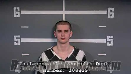 Booking photo from Tallapoosa County, Alabama