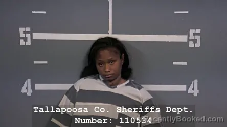 Mugshot of Makhia Tykeonna Norwood booked in Tallapoosa County, Alabama on August 29, 2026